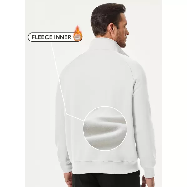 JMIERR Men's Quarter Zip Pullover Fashion Sweatshirts Fleece Sweatshirt Polo Shirt with Pockets