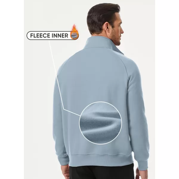 JMIERR Men's Quarter Zip Pullover Fashion Sweatshirts Fleece Sweatshirt Polo Shirt with Pockets