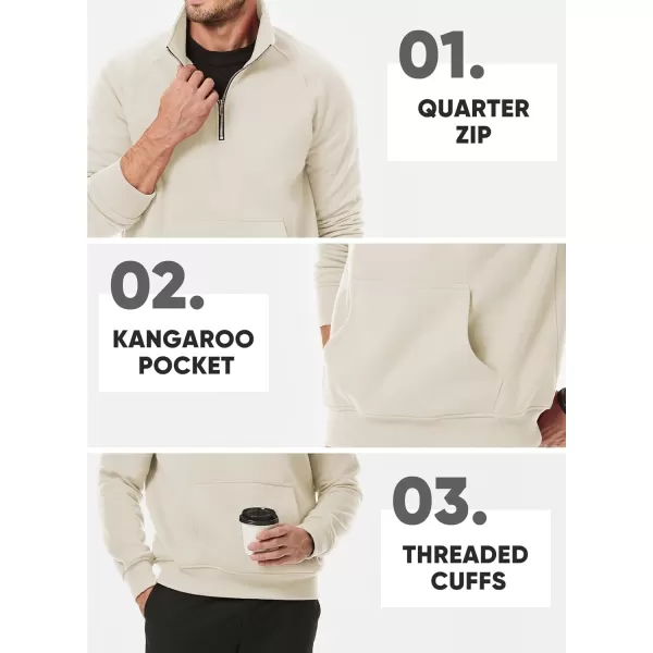 JMIERR Men's Quarter Zip Pullover Fashion Sweatshirts Fleece Sweatshirt Polo Shirt with Pockets