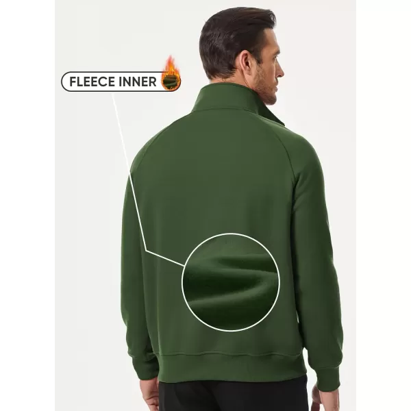 JMIERR Men's Quarter Zip Pullover Fashion Sweatshirts Fleece Sweatshirt Polo Shirt with Pockets