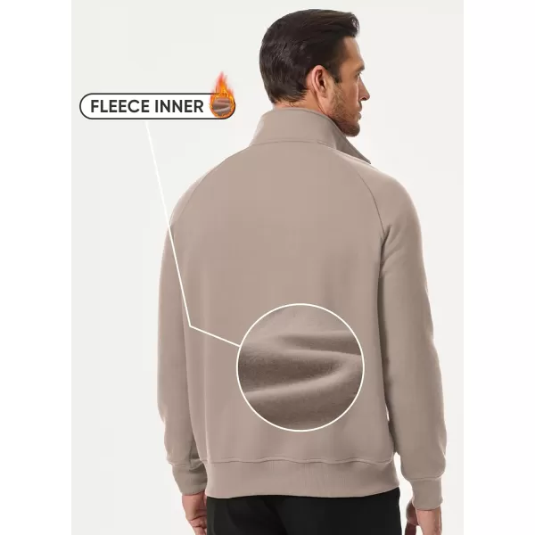 JMIERR Men's Quarter Zip Pullover Fashion Sweatshirts Fleece Sweatshirt Polo Shirt with Pockets
