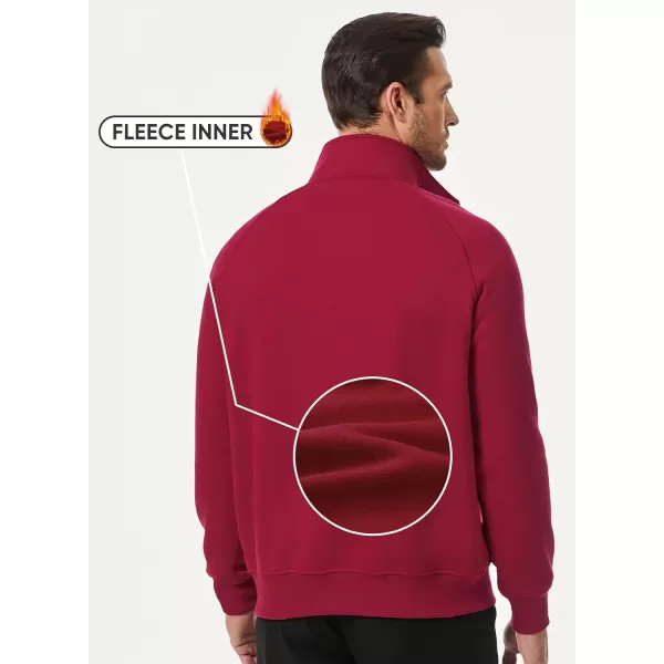 JMIERR Men's Quarter Zip Pullover Fashion Sweatshirts Fleece Sweatshirt Polo Shirt with Pockets