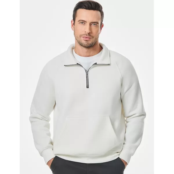 JMIERR Men's Quarter Zip Pullover Fashion Sweatshirts Fleece Sweatshirt Polo Shirt with Pockets