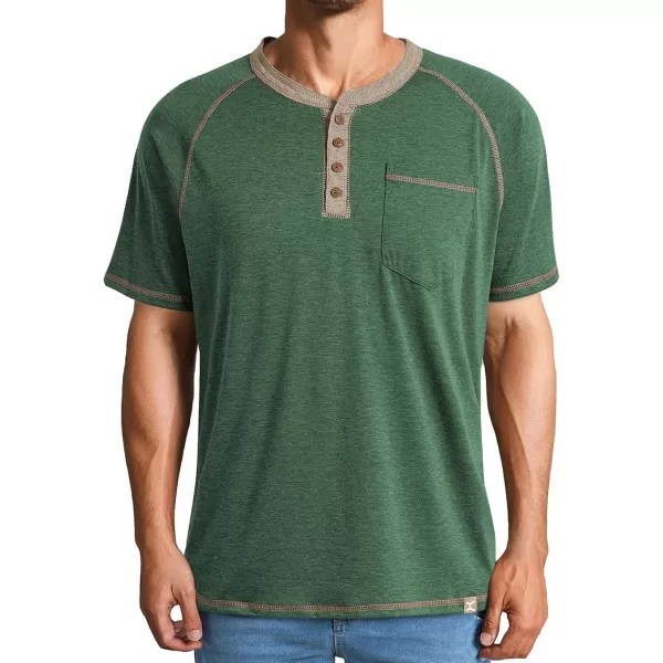 JMIERR Men's Henley Long/Short Sleeve T-Shirt Stretch Cotton Casual Pullover Tee Shirts with Pockets