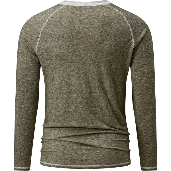 JMIERR Men's Henley Long/Short Sleeve T-Shirt Stretch Cotton Casual Pullover Tee Shirts with Pockets