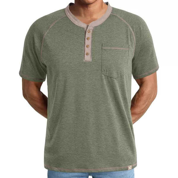 JMIERR Men's Henley Long/Short Sleeve T-Shirt Stretch Cotton Casual Pullover Tee Shirts with Pockets