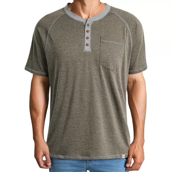 JMIERR Men's Henley Long/Short Sleeve T-Shirt Stretch Cotton Casual Pullover Tee Shirts with Pockets