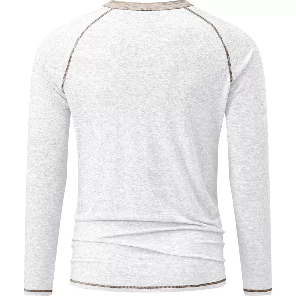 JMIERR Men's Henley Long/Short Sleeve T-Shirt Stretch Cotton Casual Pullover Tee Shirts with Pockets