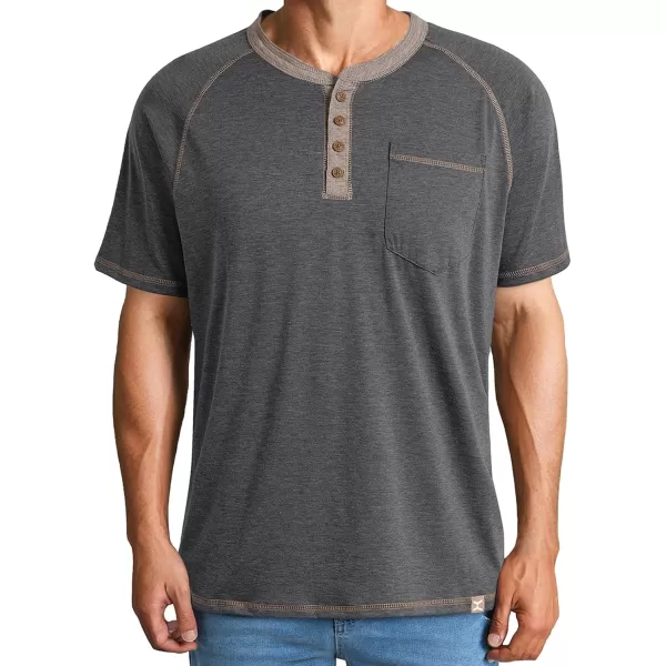 JMIERR Men's Henley Long/Short Sleeve T-Shirt Stretch Cotton Casual Pullover Tee Shirts with Pockets