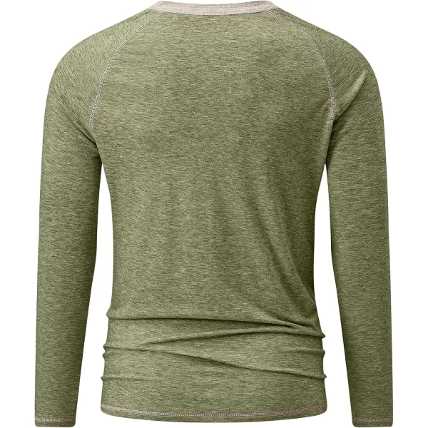 JMIERR Men's Henley Long/Short Sleeve T-Shirt Stretch Cotton Casual Pullover Tee Shirts with Pockets