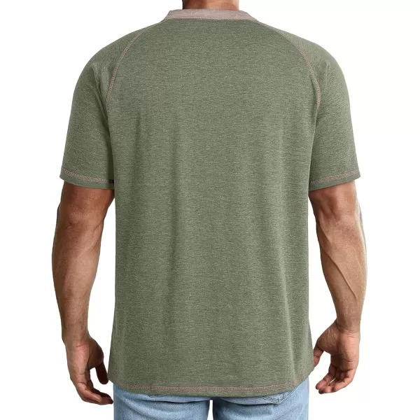 JMIERR Men's Henley Long/Short Sleeve T-Shirt Stretch Cotton Casual Pullover Tee Shirts with Pockets
