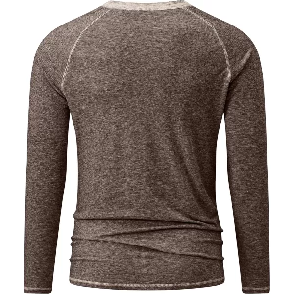 JMIERR Men's Henley Long/Short Sleeve T-Shirt Stretch Cotton Casual Pullover Tee Shirts with Pockets