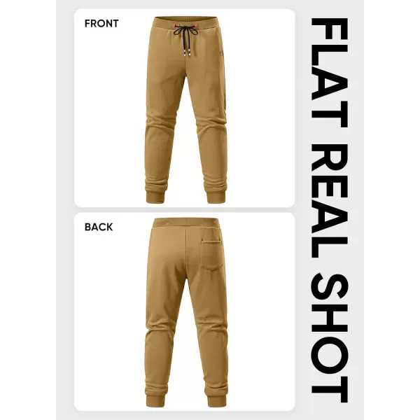 JMIERR Men's Sweatpants with Zipper Pockets Fleece Tapered Joggers Drawstring Waist Athletic Gym Running Workout Track Pants