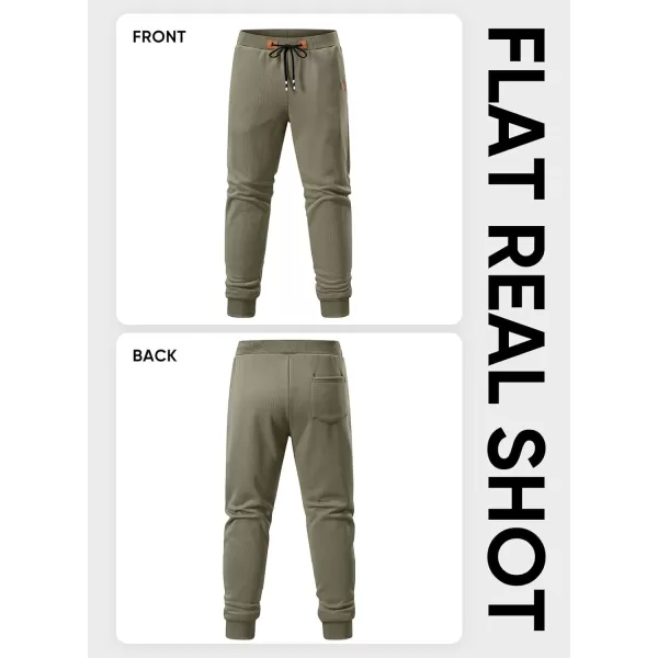 JMIERR Men's Sweatpants with Zipper Pockets Fleece Tapered Joggers Drawstring Waist Athletic Gym Running Workout Track Pants