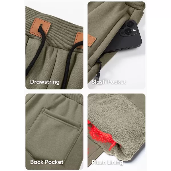 JMIERR Men's Sweatpants with Zipper Pockets Fleece Tapered Joggers Drawstring Waist Athletic Gym Running Workout Track Pants