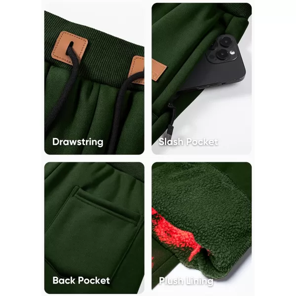 JMIERR Men's Sweatpants with Zipper Pockets Fleece Tapered Joggers Drawstring Waist Athletic Gym Running Workout Track Pants