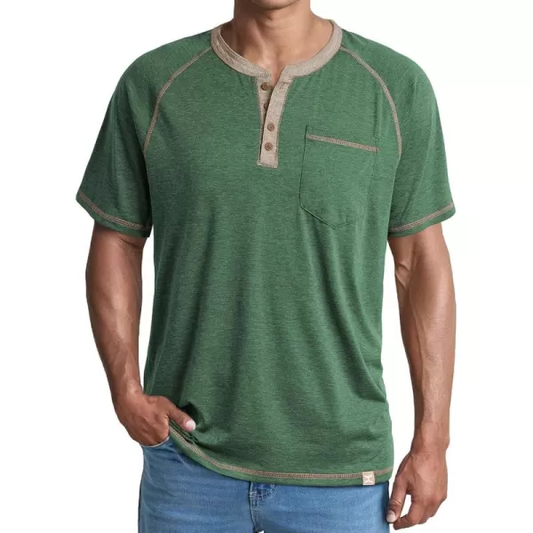 JMIERR Men's Henley Long/Short Sleeve T-Shirt Stretch Cotton Casual Pullover Tee Shirts with Pockets
