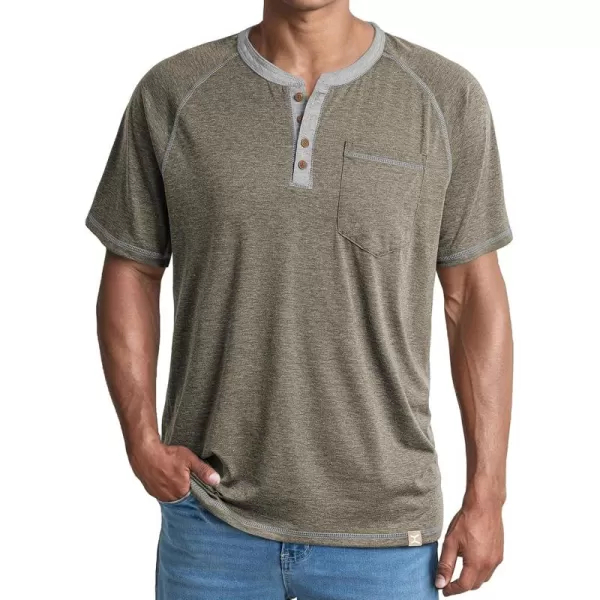 JMIERR Men's Henley Long/Short Sleeve T-Shirt Stretch Cotton Casual Pullover Tee Shirts with Pockets