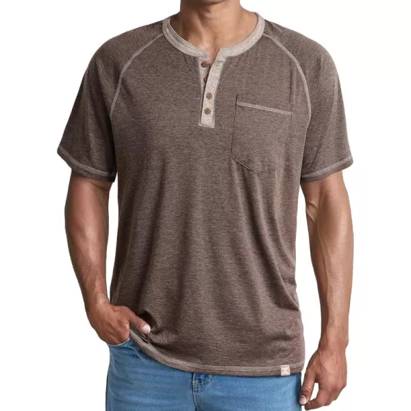 JMIERR Men's Henley Long/Short Sleeve T-Shirt Stretch Cotton Casual Pullover Tee Shirts with Pockets