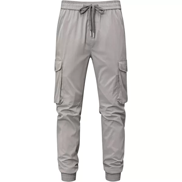 JMIERR Men's Casual Cargo Joggers Pants Stretch Elastic Waist Drawstring Tapered Sweatpants with Pockets