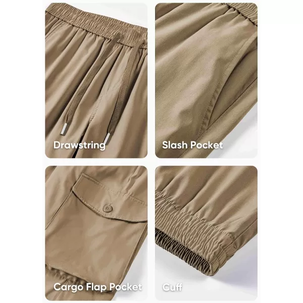 JMIERR Men's Casual Cargo Joggers Pants Stretch Elastic Waist Drawstring Tapered Sweatpants with Pockets