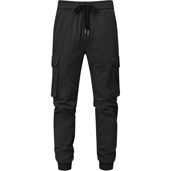 JMIERR Men's Casual Cargo Joggers Pants Stretch Elastic Waist Drawstring Tapered Sweatpants with Pockets