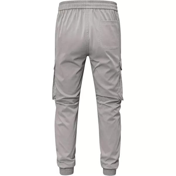 JMIERR Men's Casual Cargo Joggers Pants Stretch Elastic Waist Drawstring Tapered Sweatpants with Pockets
