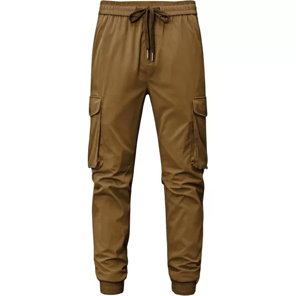 JMIERR Men's Casual Cargo Joggers Pants Stretch Elastic Waist Drawstring Tapered Sweatpants with Pockets