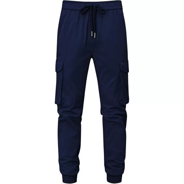 JMIERR Men's Casual Cargo Joggers Pants Stretch Elastic Waist Drawstring Tapered Sweatpants with Pockets