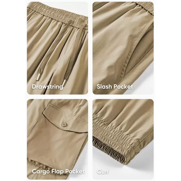 JMIERR Men's Casual Cargo Joggers Pants Stretch Elastic Waist Drawstring Tapered Sweatpants with Pockets