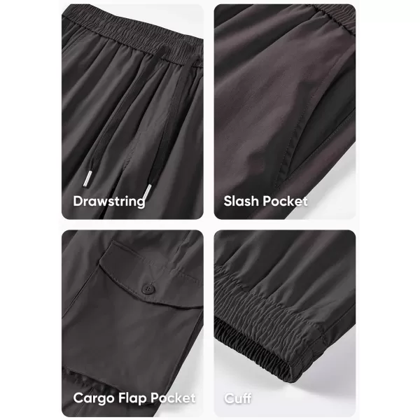 JMIERR Men's Casual Cargo Joggers Pants Stretch Elastic Waist Drawstring Tapered Sweatpants with Pockets