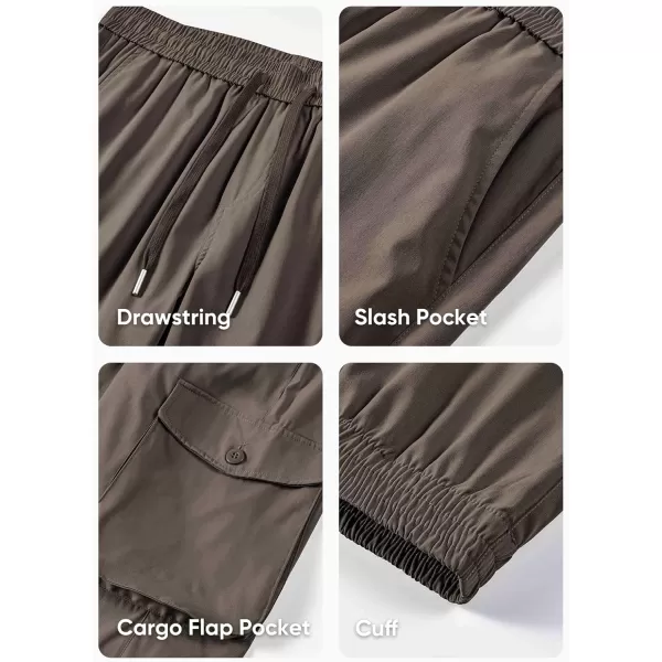 JMIERR Men's Casual Cargo Joggers Pants Stretch Elastic Waist Drawstring Tapered Sweatpants with Pockets