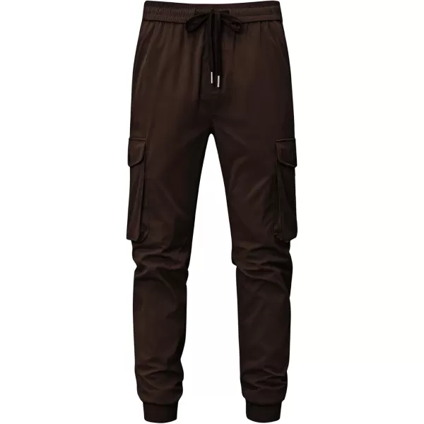 JMIERR Men's Casual Cargo Joggers Pants Stretch Elastic Waist Drawstring Tapered Sweatpants with Pockets