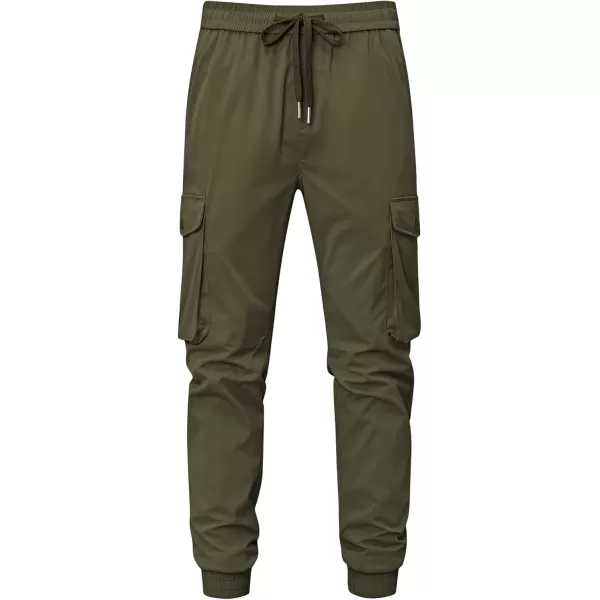 JMIERR Men's Casual Cargo Joggers Pants Stretch Elastic Waist Drawstring Tapered Sweatpants with Pockets