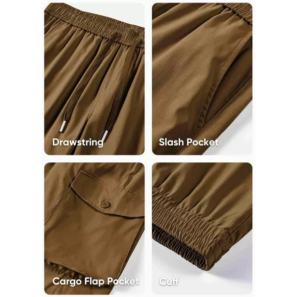 JMIERR Men's Casual Cargo Joggers Pants Stretch Elastic Waist Drawstring Tapered Sweatpants with Pockets