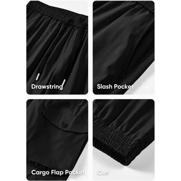 JMIERR Men's Casual Cargo Joggers Pants Stretch Elastic Waist Drawstring Tapered Sweatpants with Pockets