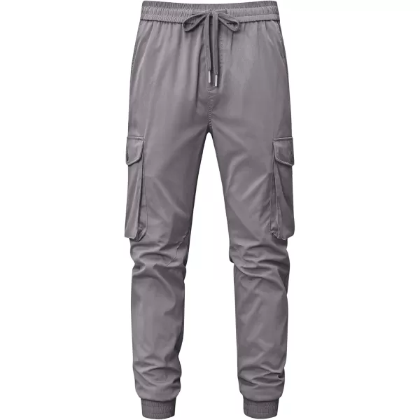 JMIERR Men's Casual Cargo Joggers Pants Stretch Elastic Waist Drawstring Tapered Sweatpants with Pockets