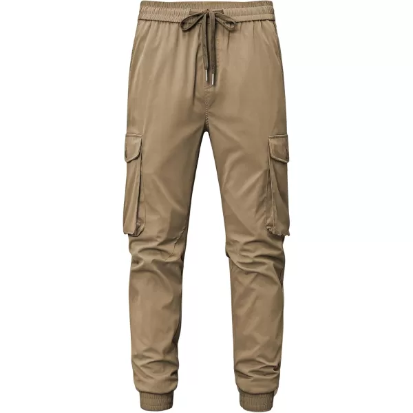 JMIERR Men's Casual Cargo Joggers Pants Stretch Elastic Waist Drawstring Tapered Sweatpants with Pockets