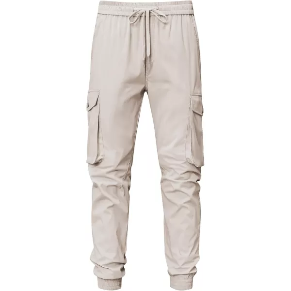 JMIERR Men's Casual Cargo Joggers Pants Stretch Elastic Waist Drawstring Tapered Sweatpants with Pockets