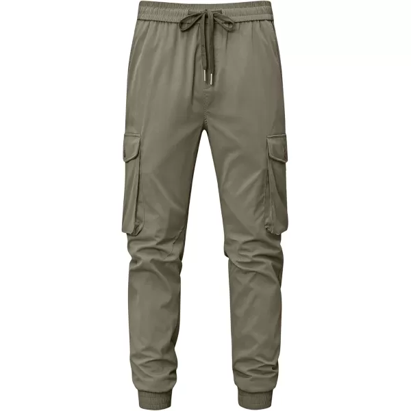 JMIERR Men's Casual Cargo Joggers Pants Stretch Elastic Waist Drawstring Tapered Sweatpants with Pockets