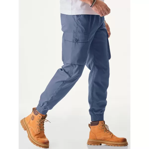 JMIERR Men's Casual Cargo Joggers Pants Stretch Elastic Waist Drawstring Tapered Sweatpants with Pockets
