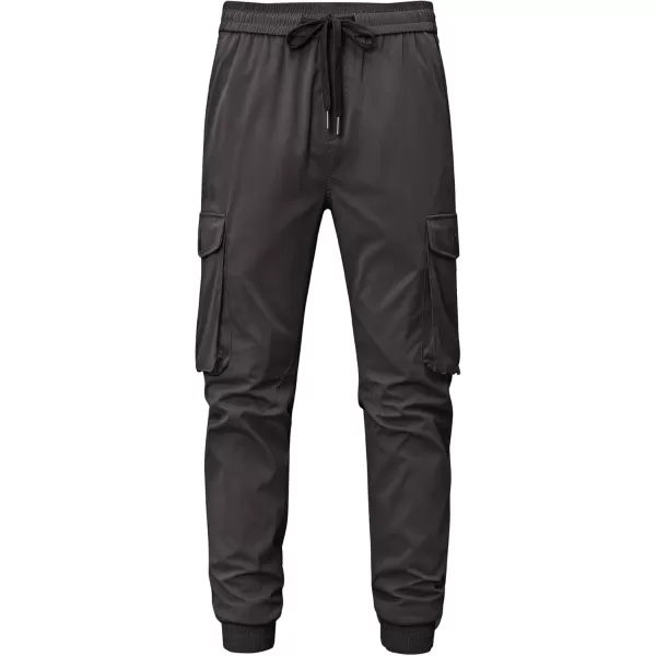 JMIERR Men's Casual Cargo Joggers Pants Stretch Elastic Waist Drawstring Tapered Sweatpants with Pockets