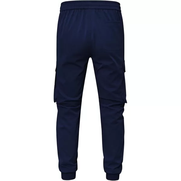 JMIERR Men's Casual Cargo Joggers Pants Stretch Elastic Waist Drawstring Tapered Sweatpants with Pockets
