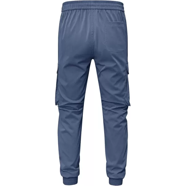JMIERR Men's Casual Cargo Joggers Pants Stretch Elastic Waist Drawstring Tapered Sweatpants with Pockets