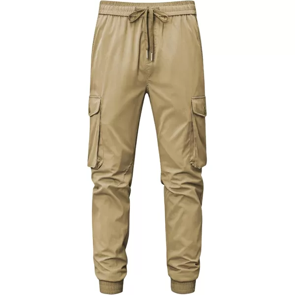 JMIERR Men's Casual Cargo Joggers Pants Stretch Elastic Waist Drawstring Tapered Sweatpants with Pockets