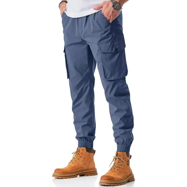JMIERR Men's Casual Cargo Joggers Pants Stretch Elastic Waist Drawstring Tapered Sweatpants with Pockets