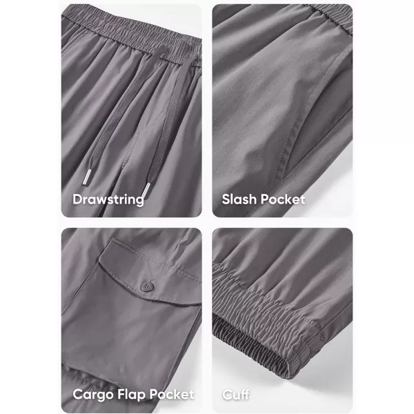 JMIERR Men's Casual Cargo Joggers Pants Stretch Elastic Waist Drawstring Tapered Sweatpants with Pockets