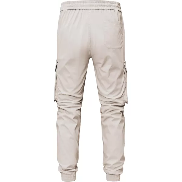 JMIERR Men's Casual Cargo Joggers Pants Stretch Elastic Waist Drawstring Tapered Sweatpants with Pockets