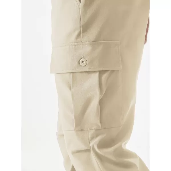JMIERR Mens Casual Cargo Joggers Pants Elastic Waist Drawstring Stretch Relaxed Fit Work Pants Tapered Sweatpants