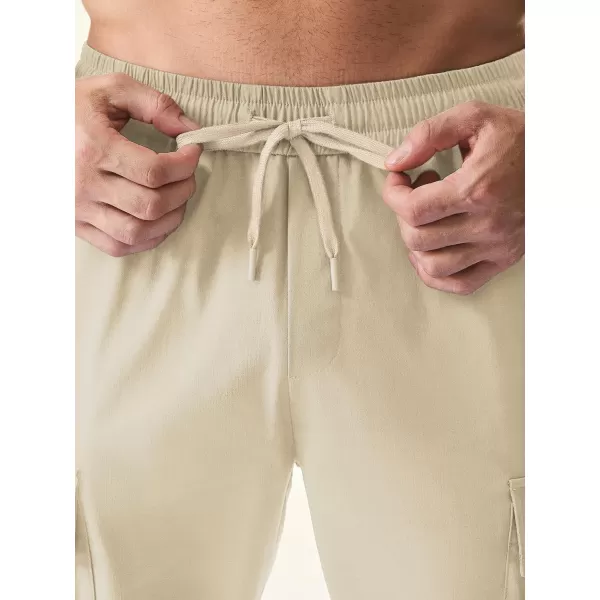 JMIERR Mens Casual Cargo Joggers Pants Elastic Waist Drawstring Stretch Relaxed Fit Work Pants Tapered Sweatpants